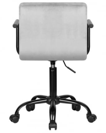 Офисное кресло для персонала DOBRIN TERRY BLACK (серый велюр (MJ9-75)) 2 шт_6