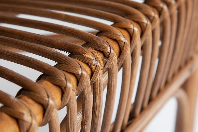 Комплект ( диван + 2 кресла + стол со стеклом ) /с подушками/ ротанг, кр:61х67х78,5см, дв:108х66х78,5см, ст:D60х56,5см, coco brown (коричневый кокос)_2