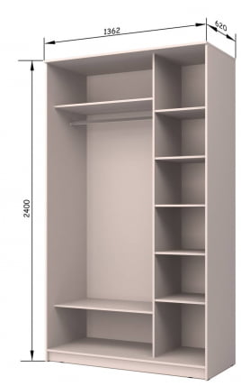 Шкаф-купе Хит-24-14-77 Лондон Ясень шимо светлый_8