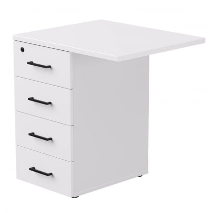 Тумба приставная с топом Everprof EVO 254Т2203 Белая_0