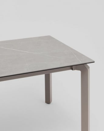 Стол обеденный Varden раскладной 180-240*90 см керамика темно-серый_6