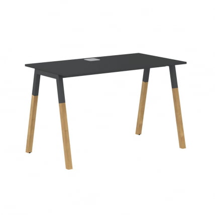 Стол письменный Forta FST 1167 Черный графит Дуб Гамильтон_0