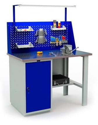 Верстак Profi WT120.WD1/F1.120.W Сине-серый_0