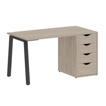 Стол письменный HOME OFFICE VR.SP-3-138.4.A Дуб Аттик/Антрацит металл_0