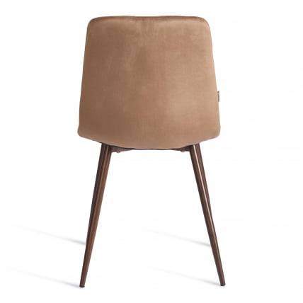 Стул CHILLY (mod. JSC-220) Велюр/металл , 44,5х52,5х88 см, Brown (коричневый) HLR11 / орех_3