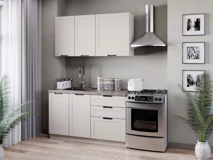 Тумба кухонная 400 с 3 ящиками ЛЮКС (4) Джамис ЛД 296.880.000.120 Белый Кашмир_2