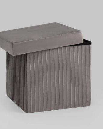 Пуф складной с ящиком Store Square Антрацитовый_4