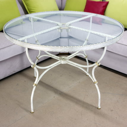 Стол кованый Прованс круглый d-1100мм h-750мм_0