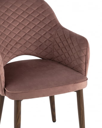 Стул Венера NEW диамант велюр Пыльно-розовый_1