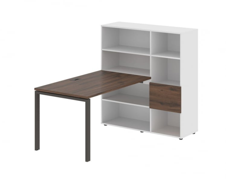 Рабочая станция EDIS EURST 1213 Дуб Денвер темный Мокко Белый_0