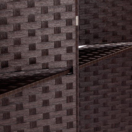 Ширма с полками Secret De Maison NICE (mod. TT-RD007) сосна+бумажный жгут, 200*180, Орех (Walnut)_7