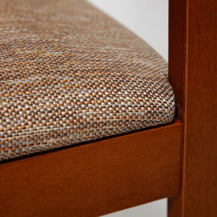 Обеденный комплект Хадсон (стол + 4 стула) Хадсон (стол + 4 стула)/ Hudson Dining Set дерево гевея/мдф, стол: 110х70х75см / стул: 44х42х89см, Espresso, ткань кор.-зол. (1505-9)_5