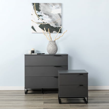 Комод 3 ящика CITY 400955801h Графит_10