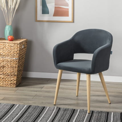 Кресло Oscar Diag grey/нат.дуб_1