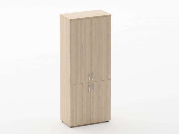 Шкаф высокий закрытый Glassy 6.19.131 Бук светлый_0