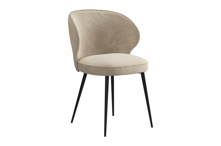 Стул Гудвин Т1 (пломбир (велюр)/черный)_0