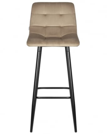 Стул барный DOBRIN NICOLE (черные матовые ножки, мокко велюр (108-104)) 2 шт_6