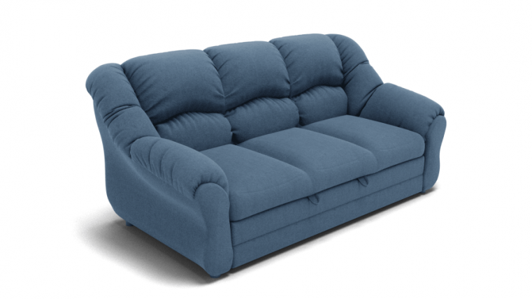 Диван Хост (ЗР) Цвет фасада: Голубой; Тип: Прямой; Материал фасада: Металл/Велюр_0