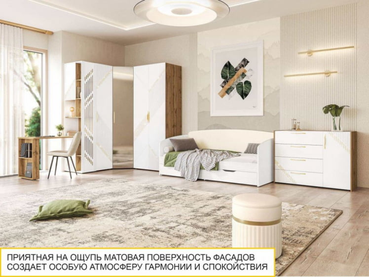 Тумба-комод Монако 903.23 Дуб Вотан / Белый шпон / Альпийский белый_7