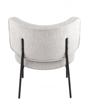 Кресло District Lounge букле Светло-серый_3