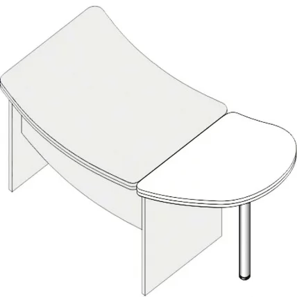 Конференц-приставка Л.РП2-11р левая Орех_0