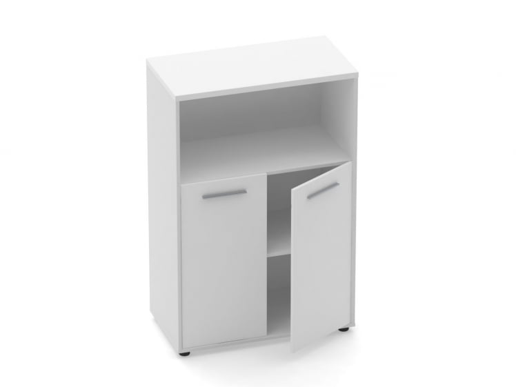 Шкаф 2 широкий закрытый с нишей Deka 10.12.111 Белый_1