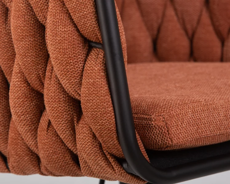 Стул барный DOBRIN LEON Оранжевая ткань LAR 275-27_7