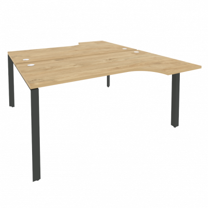 Рабочая станция на П-образном м/к ONIX O.MP-D.SA-1 Тиквуд Светлый/Антрацит_0