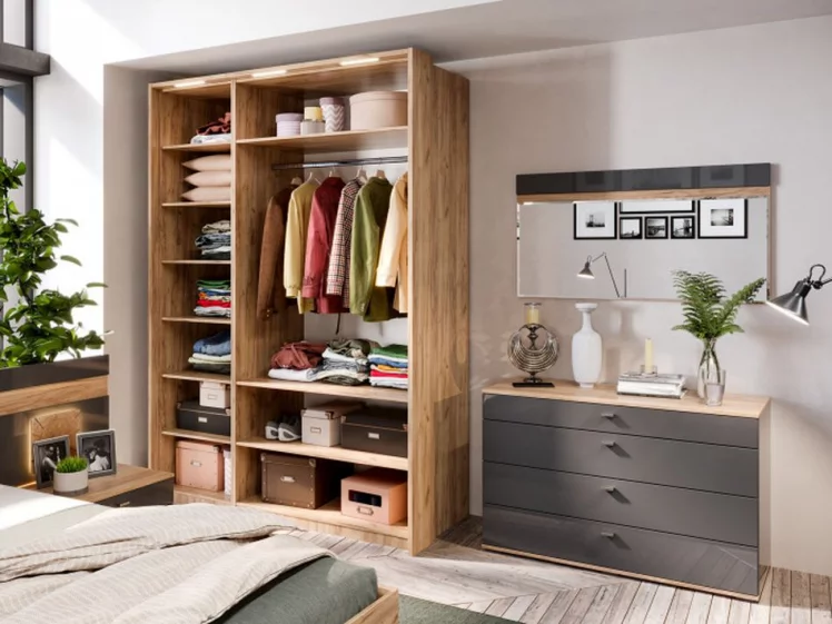 Зеркало настенное 1200 Фиджи ЛД 659.090.000 Дуб Золотой Антрацит_3