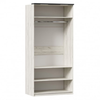 Шкаф двухстворчатый Техно ЛД 678.131.000.008 Дуб Крафт белый_2