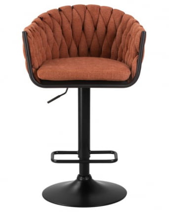 Стул барный DOBRIN LEON (оранжевая ткань (LAR 275-27)) 2 шт_7