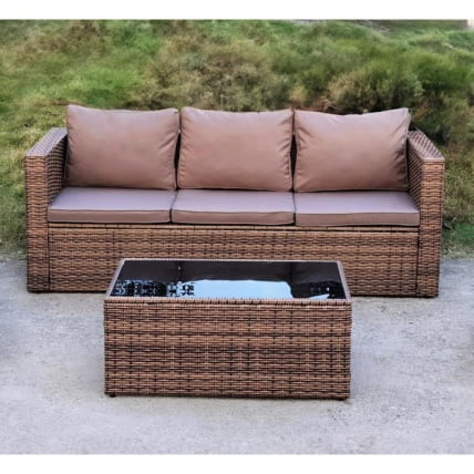 Комплект плетеной мебели AFM-302AL Brown_1