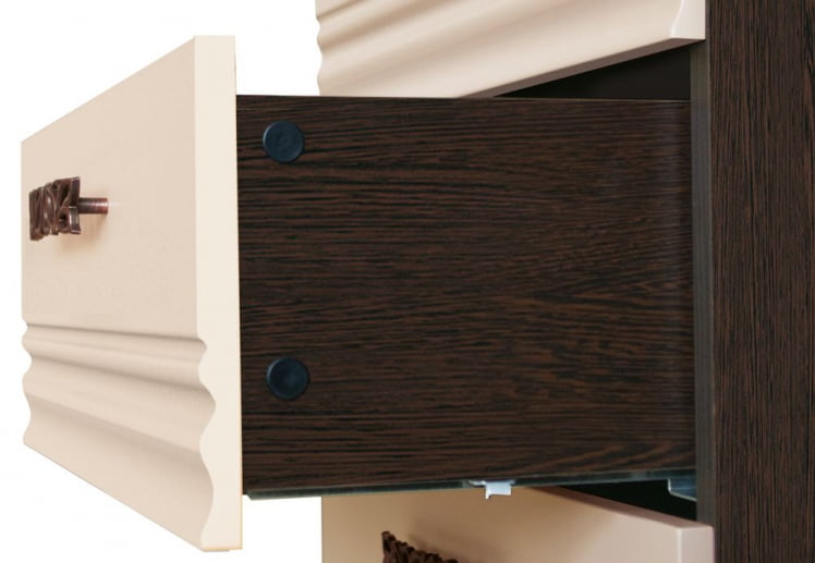 Комплект мебели для спальни Катрин №04 Дуб венге Белый песок Санчо крем Браун вуд_1