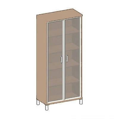 Стеллаж стекло в раме В430.8 Дуб девон_0