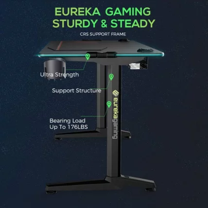 Геймерский стол с RGB подсветкой Eureka GIP 44_3
