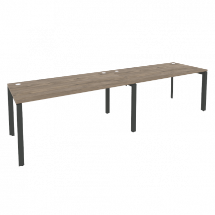 Рабочая станция на П-образном м/к ONIX O.MP-RS-2.4.8 Тиувуд Темный/Антрацит_0