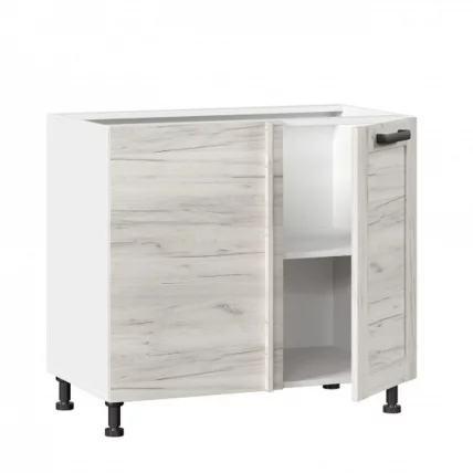 Тумба кухонная угловая 1000 Винченца ЛД 234.090.000.006 Белый Дуб Крафт белый_1