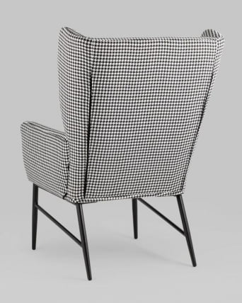 Кресло Мэйден Гусиная лапка черно-белый_6