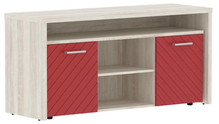 Тумба с фригобаром Torr LUX TLTF-3D Сосна Эдмонд Красный_0