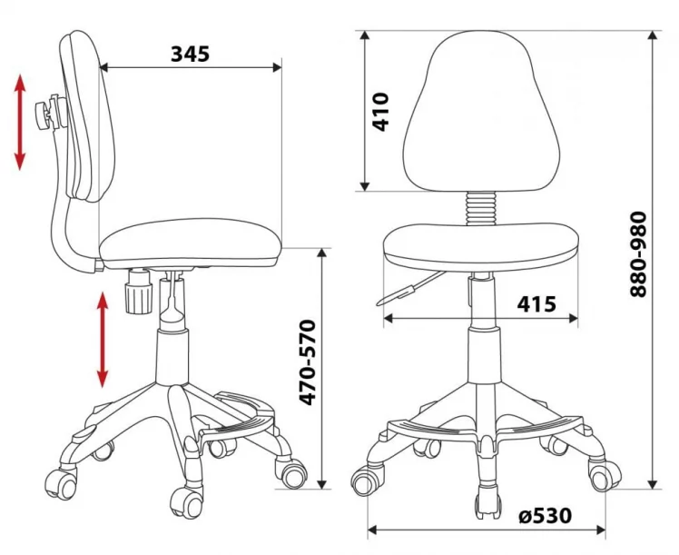 Кресло детское Бюрократ KD-4-F/TW-55_4