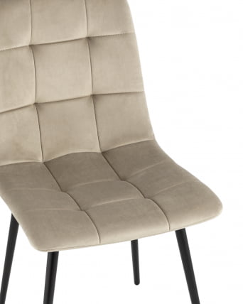 Стул Одди велюр бежевый 4 шт. комплект_7