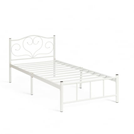 Кровать MALVA (mod. 9303) металл, 90*200 см (Single bed), White (белый)_1