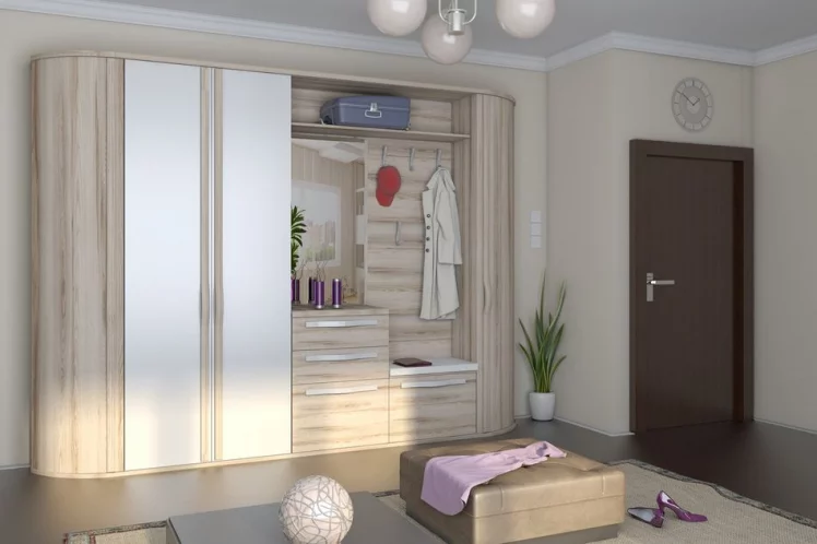 Комплект мебели для прихожей Марта ЛД №2 Белый Дезира Эш_0