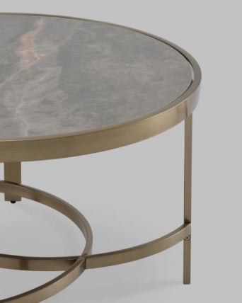 Журнальный столик Адриана 80*80 см серая керамика_5