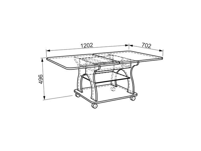 Стол журнальный Купер модуль 01 Дуб млечный_2