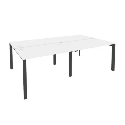 Рабочая станция на П-образном м/к ONIX O.MP-D.RS-4.2.7 Белый Бриллиант/Антрацит_0