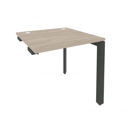 Стол-приставка на П-образном м/к к опорным элементам ONIX O.MP-SPR-0.8 Дуб Аттик/Антрацит_0