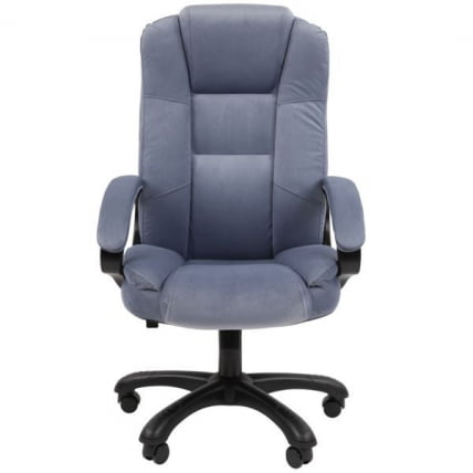 Кресло офисное CHAIRMAN HOME 600 велюр Голубой_1