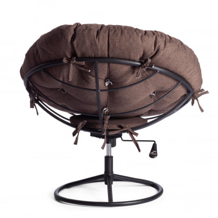 Кресло CLOUDE HOME рогожка/металл, 97х98х90-96см, коричневый, 3М7-147_4