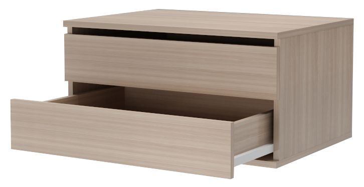 Тумба с 2 ящиками Хит-Т-17 Ясень шимо светлый_1